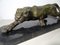 Miguel Fernando Lopez, Panther Skulptur, 1980er, Bronze 2