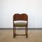 Italian Wooden Chairs with Green Leather Seats, 1960s, Set of 6 3