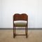 Italian Wooden Chairs with Green Leather Seats, 1960s, Set of 6, Image 3