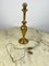 Lámpara de mesa Torch de haya dorada, Italia, años 80, Imagen 7