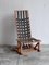 Vintage Stuhl aus Holz & Stoff, 1980er 2