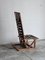 Vintage Stuhl aus Holz & Stoff, 1980er 4