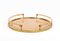 Round Serving Tray in Acrylic Glass, Rattan and Brass in the style of Christian Dior, Italy, 1970s 11
