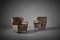 Wingback Armchairs by Melchiorre Bega, Italy, 1950s, Set of 2 6