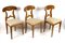 Biedermeier Nutwood Shovel Dining Chairs, 19th Century, Set of 6 8