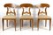 Biedermeier Nutwood Shovel Dining Chairs, 19th Century, Set of 6 2