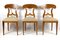 Biedermeier Nutwood Shovel Dining Chairs, 19th Century, Set of 6, Image 2
