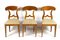 Biedermeier Nutwood Shovel Dining Chairs, 19th Century, Set of 6, Image 9