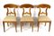 Biedermeier Nutwood Shovel Dining Chairs, 19th Century, Set of 6 4