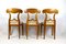 Biedermeier Nutwood Shovel Dining Chairs, 19th Century, Set of 6, Image 12