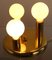 Hollywood Regency Deckenlampe mit drei Lichtpunkten 2