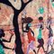 Framed African Batik Art Depicting a Rural Scene, Image 2