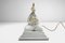 White Porcelain Sculpture with Gold Decorations, 1930s 1