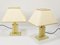 Ivory and Gilt Brass Table Lamps, Italy, 1970s, Set of 2 6