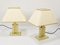 Ivory and Gilt Brass Table Lamps, Italy, 1970s, Set of 2, Image 6
