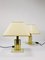 Ivory and Gilt Brass Table Lamps, Italy, 1970s, Set of 2 20