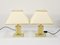 Ivory and Gilt Brass Table Lamps, Italy, 1970s, Set of 2, Image 5