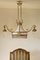 Art Nouveau Chandelier in 5-Light Golden Brass, 1890s, Image 1