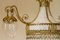 Art Nouveau Chandelier in 5-Light Golden Brass, 1890s, Image 7