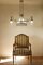 Art Nouveau Chandelier in 5-Light Golden Brass, 1890s, Image 5