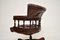 Antique Victorian Style Swivel Desk Chair, 1960, Image 7