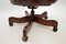 Antique Victorian Style Swivel Desk Chair, 1960, Image 12