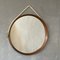 Vintage Round Mirror with Teak Frame, 1960s, Image 1