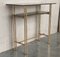 Mid-Century Italian Modern Faux Bamboo & Gilt Metal Console with Smoked Glass, 1960s 5