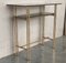 Mid-Century Italian Modern Faux Bamboo & Gilt Metal Console with Smoked Glass, 1960s, Image 5