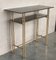 Mid-Century Italian Modern Faux Bamboo & Gilt Metal Console with Smoked Glass, 1960s, Image 7