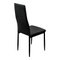 Dining Chairs in Black Eco-Leather, 1970s, Set of 4, Image 8