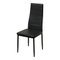 Dining Chairs in Black Eco-Leather, 1970s, Set of 4, Image 4