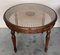 French Round Side or Coffee Tables with Wicker Tops and Carved Legs, 1960, Set of 2 6