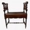 Antique Bench in Wood & Cane, 1890s 1