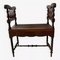 Antique Bench in Wood & Cane, 1890s, Image 1