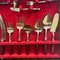 Mid-Century Italian Teak Handled Cutlery Set in Canteen, 1970s, Set of 100 2