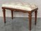 French Neoclassical Style Walnut Benches with Carved Legs, 1890, Set of 2, Image 5