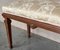 French Neoclassical Style Walnut Benches with Carved Legs, 1890, Set of 2, Image 6