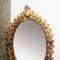 Espejo de madera con guirnalda de hojas, años 50, Imagen 4