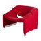 Silla Groovy F598 en rojo de Pierre Paulin para Artifort, años 60, Imagen 1