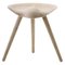 Taburete de roble en beige de Lassen, Imagen 1