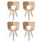 Tria Wood Legs Chair in Natural Oak by Colé Italia, Set of 2 1