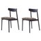 Chaises Klee en Frêne Noir par Sebastian Herkner, Set de 2 1