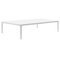 Xaloc White Coffee Table 120 with Glass Top by Mowee, Image 1