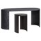 Airisto Side Table and Bench in Stained Black by Made by Choice, Set of 2 1