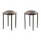 Black Cana Stools by Pauline Deltour, Set of 2 1