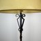 Black & Gilded Metal Floor Lamp, 1950s 8