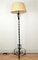 Black & Gilded Metal Floor Lamp, 1950s 1