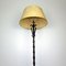 Black & Gilded Metal Floor Lamp, 1950s 9