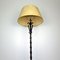 Stehlampe aus Schwarzem & Vergoldetem Metall, 1950er 9